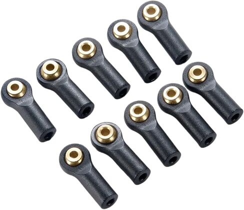 10pcs M2 ROD نهايات ارتباط كرات الربط البلاستيكي مفاصل 1/24 RC Crawler AXIAL SCX24 جميع أجزاء JLU Gladiator (النمط C) in Kuwait