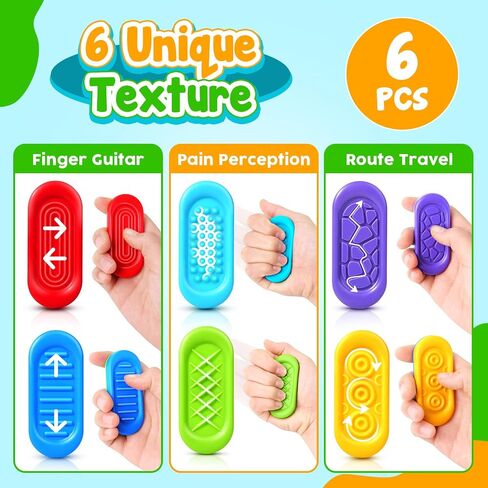 Sensory Marble Fidget for Kids Classroom- 18 Pack Gel Squeeze Stress Anxiety Autistic ADHD, Quiet Fidget Classroom Treasure Box Prize, Adult Special Needs Worry Stones, Bulk Gifts Stocking Stuffers in Saudi Arabia