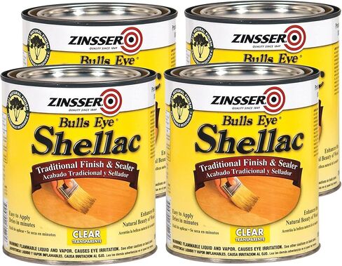 Zinsser 408-3pk Bulls Eye Shellac Spray ، 12 أوقية ، واضحة ، 3 عبوة in Kuwait