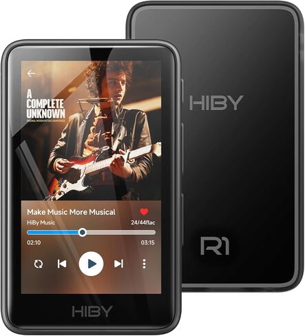 Hiby R1 Hifi MP3 Player مع Bluetooth 5.1 Hi-Res Audio Audio DSD 256 Native Tidal Qobuz Player MSEB توليف 3 "شاشة تعمل باللمس 2TB الذاكرة الموسعة （مجموعة القيمة） in Saudi Arabia