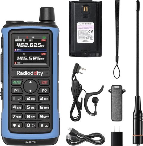 Radioddity GM-30 Pro GMRS Radio ، راديو طويل المدى باليد مع UHF/VHF/NOAA/FM/Airbands in Saudi Arabia