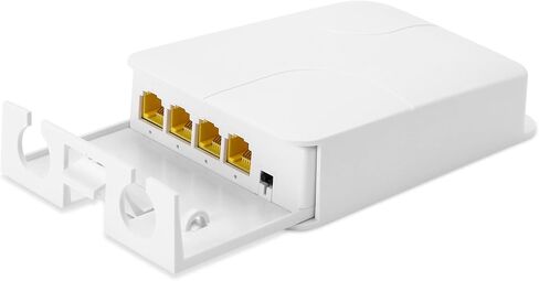 PoE Extender Gigabit, 5 Port PoE Repeater, 1 in 4 Out, 90W in 60W Out, Extends 100m, Vlan, IEEE802.3af/at/bt for IP Camera, PoE Power AP, IP Telephone, 10/100/1000Mbps, Wall Mount in Kuwait