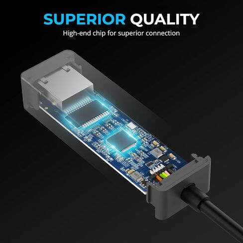 SABRENT USB 3.0 to 2.5 Gigabit Ethernet Adapter – USB-A to 2.5GbE Network Adapter, Aluminum Housing, Plug-and-Play, Backward Compatible with 10/100/1000/2500 Mbps, Bus Powered (NT-UA25) in Saudi Arabia