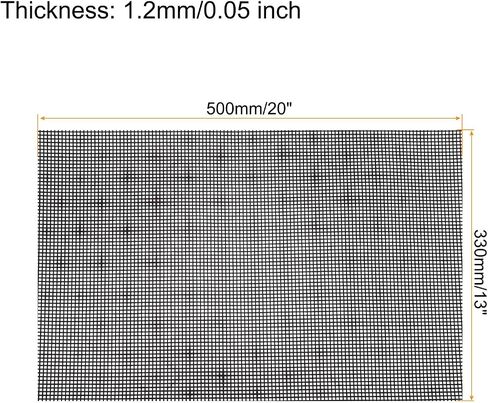 MECCANIXITY 10pcs 13"x20" Plastic Mesh Canvas Sheet 8 Count Needlepoint Blank Canvas Square for Embroidery Knit Crochet Acrylic Yarn Crafting, Black in Saudi Arabia