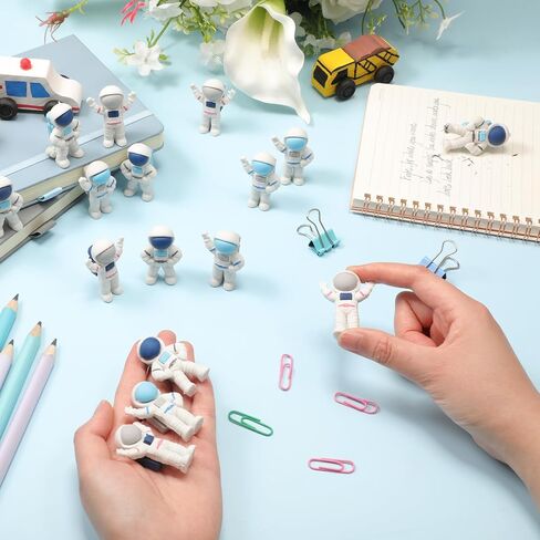 48 Pcs Space-Themed Eraser Astronaut Figure Party Favors Outer Space Party Favors for Prizes Supplies (Astronaut) in Saudi Arabia
