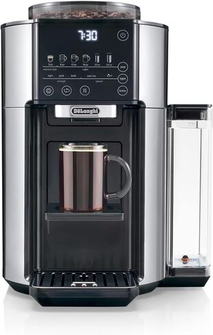 De'longhi TrueBrew Drip Coffee Maker ، بنيت في طاحونة ، خدمة واحدة ، من 8 أونصة إلى 24 أوقية مع 40 أوقية من القنسي in Kuwait
