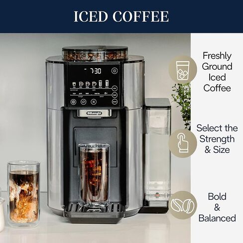 De'longhi TrueBrew Drip Coffee Maker ، بنيت في طاحونة ، خدمة واحدة ، من 8 أونصة إلى 24 أوقية مع 40 أوقية من القنسي in Kuwait
