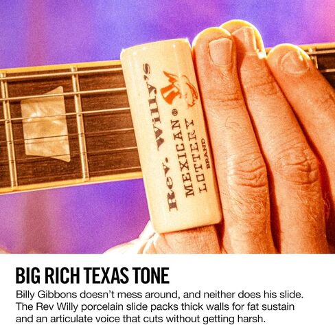 Dunlop RWS13 Billy Gibbons Mojo Guitar Slide, Porcelain, Extra Large in Kuwait