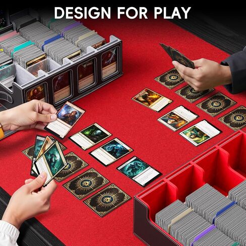 Trading Card Storage Box – 3500+ Magnetic MTG Deck Box with Handle,Commander & Toploader Display, Dice Box,4 Dividers & 30 Color Labels – Fits for TCG,MTG,Yu-Gi-Oh and Sport cards in Saudi Arabia