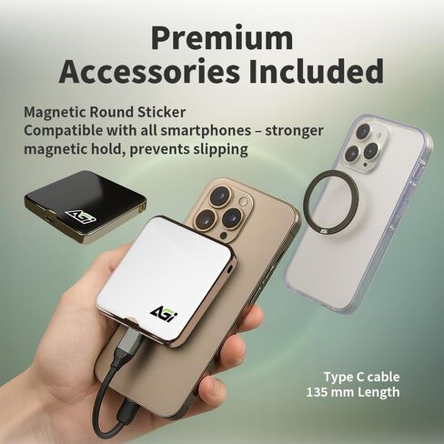 Agi EDM38 Magnetic Portable 1TB SSD ، 2050 MB/S Type-C USB 3.2 GEN 2X2 Storage (Black) ، سجل PRORE 4K ، محرك الحالة الصلبة الخارجية لـ iPhone 16/15 Pro Max ، الهاتف الذكي ، الكمبيوتر اللوحي ، الكمبيوتر المحمول in Kuwait