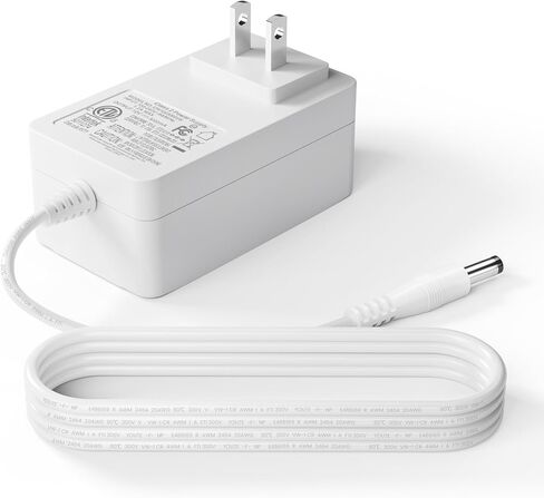 12V 3A Power Supply Adapter, 36W Class 2 Power Supply, ETL Listed DC 12 Volt AC Adapter with 8 Replaceable Tips, Cord Charger for LED Strip Lights, CCTV Camera, Router, Speaker, Monitor in Kuwait