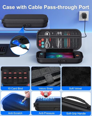 Switch 2 Accessories Bundle for Nintendo Super Games(Pink） in Saudi Arabia
