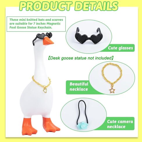 3 Set 7inch Desk Goose Outfits Mini Cowboy Hat with Scarf Sunglasses – Western Cowboy Small Desk Goose Outfits Cowboy Hat Accessory Mini Porch Goose Headwear – Funny Magnetic Goose Decor Accessories in Kuwait