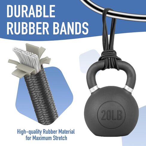 Garbage Can Rubber Bands, Heavy-Duty Garbage Bag Holder for 32-55 Gallon Bins, Large Trash Can Rubber Bands with High Elasticity, Band to Hold Trash Bags in Place, Set of 3 in Black, Blue, Green in Saudi Arabia