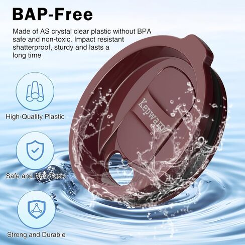 Spill-Resistant Sliding Lid for Self Heating Coffee Mug – Fits Kepwam T1, T2 & T2 Plus – Easy to Use & Clean in Kuwait