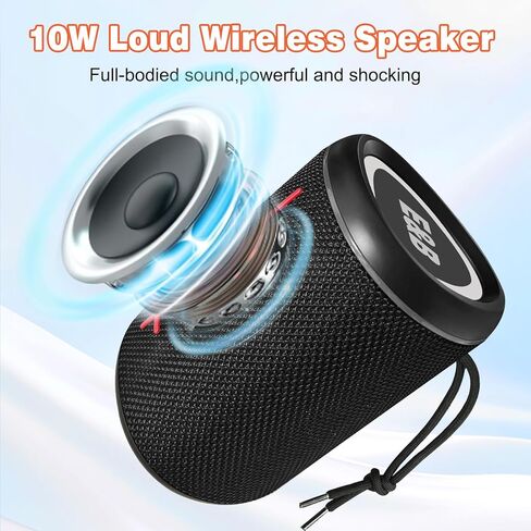 Portable Bluetooth Speaker for Bike, Mini Outdoor Travel Speakers, Wireless Traveling Bicycle Speakers, Integrated Design Bicycle Speaker with Loud Sound for Riding, TWS in Kuwait