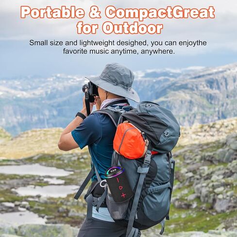 Portable Bluetooth Speaker for Bike, Mini Outdoor Travel Speakers, Wireless Traveling Bicycle Speakers, Integrated Design Bicycle Speaker with Loud Sound for Riding, TWS in Kuwait