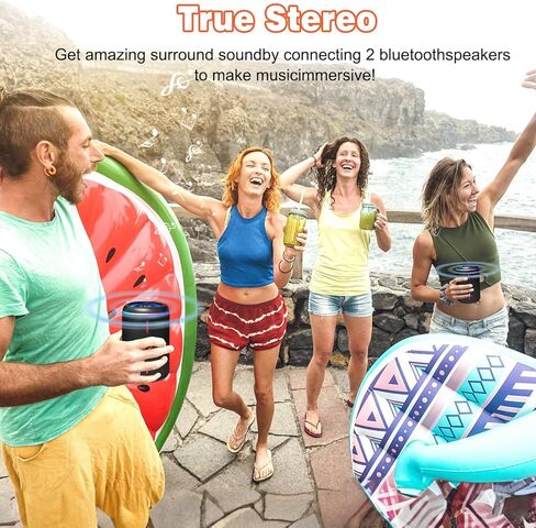 Portable Bluetooth Speaker for Bike, Mini Outdoor Travel Speakers, Wireless Traveling Bicycle Speakers, Integrated Design Bicycle Speaker with Loud Sound for Riding, TWS in Kuwait