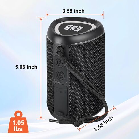 Portable Bluetooth Speaker for Bike, Mini Outdoor Travel Speakers, Wireless Traveling Bicycle Speakers, Integrated Design Bicycle Speaker with Loud Sound for Riding, TWS in Kuwait