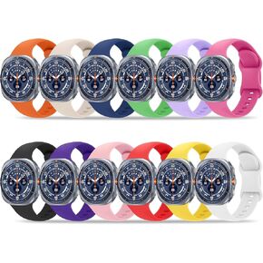 12 Pack Bands Compatible with Samsung Galaxy Watch 8 40mm 44mm/Galaxy Watch 8 Classic 46mm/Galaxy Watch Ultra 47mm Band for Women Men, No Gap Soft Silicone Sport Breathable Replacement Strap in Kuwait