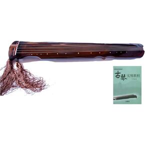 OrientalMusicSanctuary Aged Paulownia Guqin for Performers - 7 String Chinese Zither - INCLUDES INSTRUCTIONAL BOOK BY LI XIANGTING in Kuwait