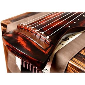 OrientalMusicSanctuary Vermillion Lacquered Aged Paulownia Guqin for Performers in Kuwait
