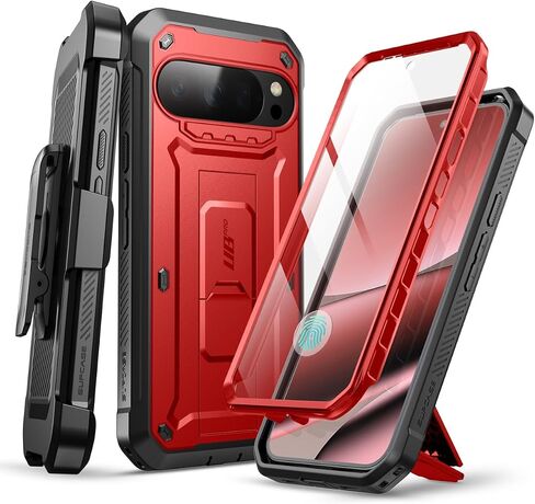 Supcase لـ Google Pixel 10 Pro Case with Screen Protector (Unicorn Beetle Pro) ، [Stand-in Stand & Belt-Clip] in Saudi Arabia