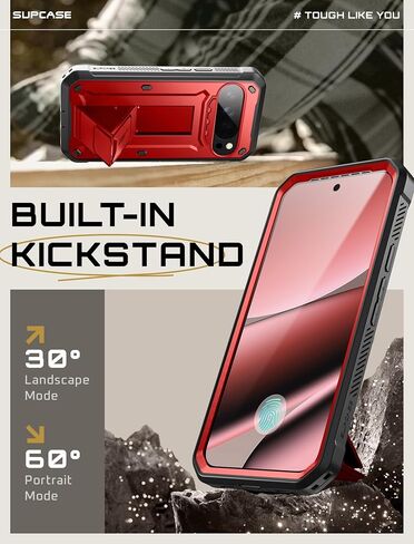 Supcase لـ Google Pixel 10 Pro Case with Screen Protector (Unicorn Beetle Pro) ، [Stand-in Stand & Belt-Clip] in Saudi Arabia