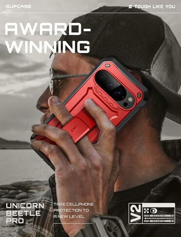 Supcase لـ Google Pixel 10 Pro Case with Screen Protector (Unicorn Beetle Pro) ، [Stand-in Stand & Belt-Clip] in Saudi Arabia