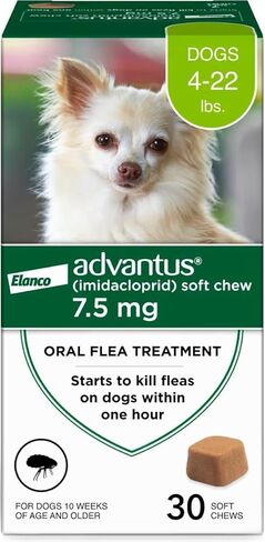 Advantus Dog Fast Acting Oral Flea Treatment Soft Chews Dogs 4 - 22 lbs. | 7 ct. in Saudi Arabia