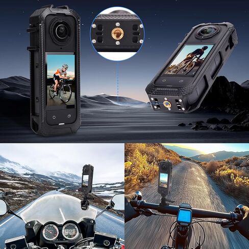 مجموعة حماية 5 في 1 ، متوافقة مع insta360 x5 الكاميرا حالة الحماية المعدنية/selfie tripod mount/silicone arnes protector/camera camera mount fro insta 360 x5 ملحقات in Kuwait