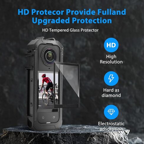 مجموعة حماية 5 في 1 ، متوافقة مع insta360 x5 الكاميرا حالة الحماية المعدنية/selfie tripod mount/silicone arnes protector/camera camera mount fro insta 360 x5 ملحقات in Kuwait