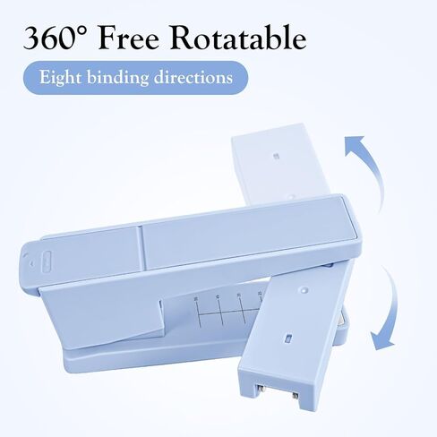 Swing -Arm دوار ستابلر - سعة 20 ورقة ، 360 درجة تدوير دباسة المكتب مع 100 مادة دباسة - دباسة مكتب غير انزلاق ، أخضر in Kuwait