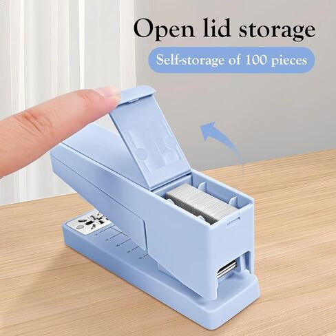 Swing -Arm دوار ستابلر - سعة 20 ورقة ، 360 درجة تدوير دباسة المكتب مع 100 مادة دباسة - دباسة مكتب غير انزلاق ، أخضر in Kuwait