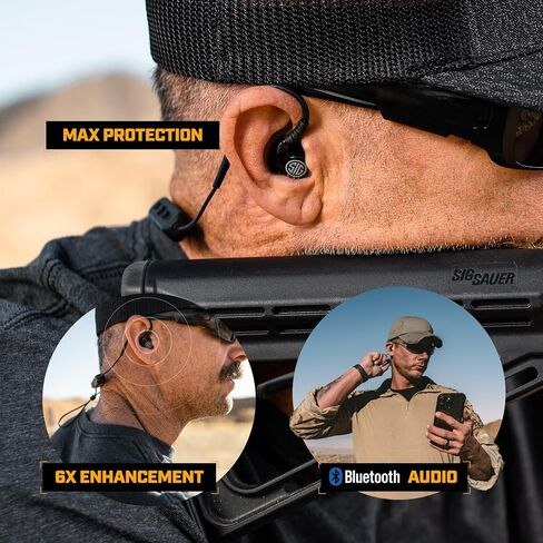 AXIL x SIG SAUER TRACKR Passive Earmuffs - Compact Foldable Noise Isolation 28 SNR / 22 NRR Passive Hearing Protection Tactical Headmuffs For Shooting Range in Kuwait