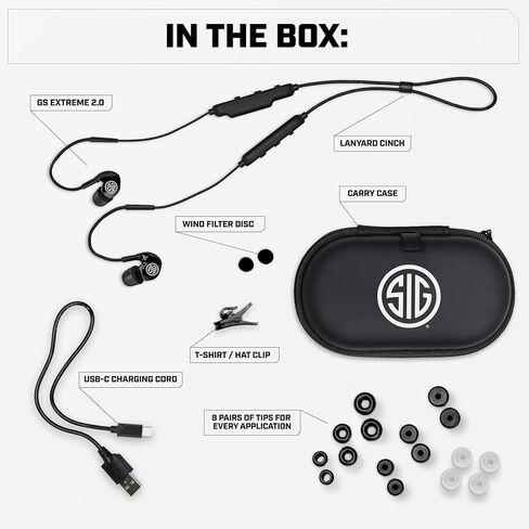 AXIL x SIG SAUER TRACKR Passive Earmuffs - Compact Foldable Noise Isolation 28 SNR / 22 NRR Passive Hearing Protection Tactical Headmuffs For Shooting Range in Kuwait