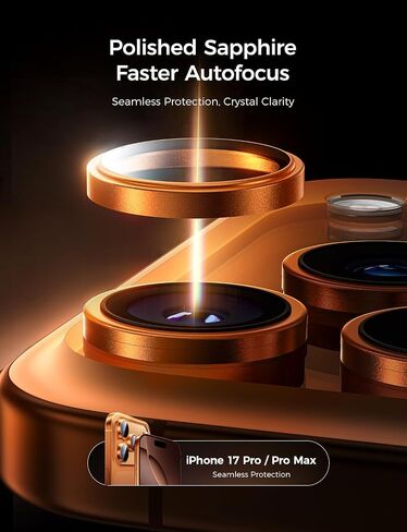 Magic John for iPhone 17 Camera Lens Protector [مجموعة محاذاة و 1: 1 ملاءمة غير مرئية] in Saudi Arabia