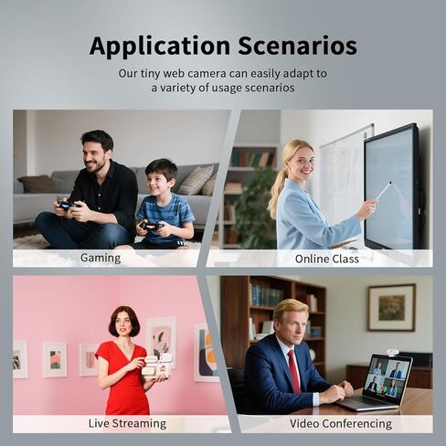 TOALLIN 4K Webcam with Ring Light, Remote Control, PDAF Auto-Focus, 1/2.5" Sensor & 12MP, Built-in Dual Mics, 5X Digital Zoom and Image Mirroring, Web Camera for Live-Streaming/Meeting/Video Calls in Kuwait