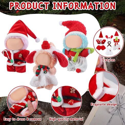 Simgoing 3 Pack 4th of July 17cm Doll Clothes Set Red Blue White Doll Clothes American Stars and Stripes Dress with Headband for Dolls Accessories (Not Included Dolls ) in Saudi Arabia