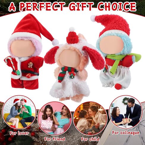 Simgoing 3 Pack 4th of July 17cm Doll Clothes Set Red Blue White Doll Clothes American Stars and Stripes Dress with Headband for Dolls Accessories (Not Included Dolls ) in Saudi Arabia