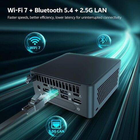 ASUS NUC 15 Pro AI Mini PC ، Intel Series 2 Ultra 5 225H (14C/14T ، حتى 4.9 جيجا هرتز) ، Mini Computers 16GB DDR5 RAM ، 1TB PCIE SSD ، WIN 11 Pro ، Intel ARC 130T GPU ، Thunderbolt 4 ، WIFI 7 ، 8K HDR ، VESA MOUNT in Saudi Arabia