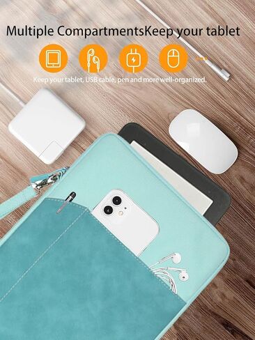 قرص لوحي لبارنز ونوبل الزوايا Glowlight 4/ nook glowlight 4e ereader 6 بوصة ، 360 حقيبة واقية تحمل مقاومة للماء ، أخضر. in Kuwait