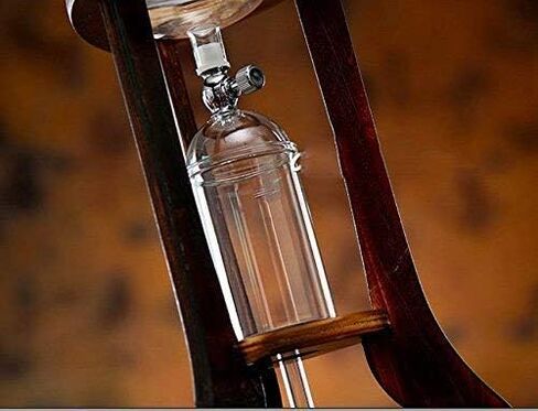 Nispira Iced Coffee Cold Brew Drip Tower Coffee Maker Wooden, 6-8 cup in Saudi Arabia