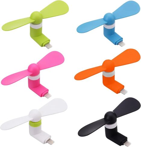 Cell Phone Fan for iPhone, Compatible for iPhone 4/5/6/6S/7/8 Plus, X, XS Max, XR, 11/12/13/14 Mini Plus Pro Max SE 2/3, Not Compatible for iPhone 15/16 and Latest Series in Kuwait