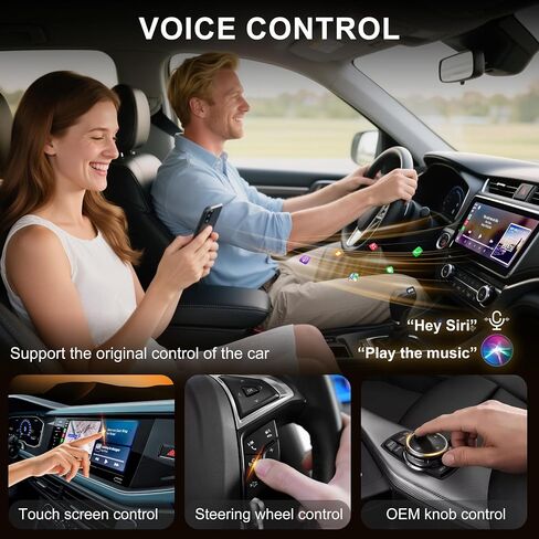Wireless CarPlay Adapter for iPhone, 2025 Upgraded Converts Wired to Wireless Car Play Dongle, Plug & Play, Auto Connect, Mini Size, Zero Latency, Compatible with Vehicles 2016+& iPhone iOS 10+(Grey) in Saudi Arabia