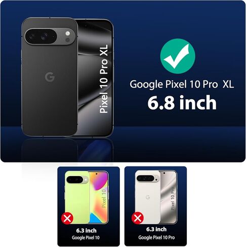 QSMQAM 3 Pack Screen Screen Protector for Google Pixel 10 Pro + 3 Pack Camera Lens Protector ، Glass HD HD HD ، صلابة 9H ، مضاد للخدش ، تسهيل التثبيت - CASE WILLOW in Kuwait