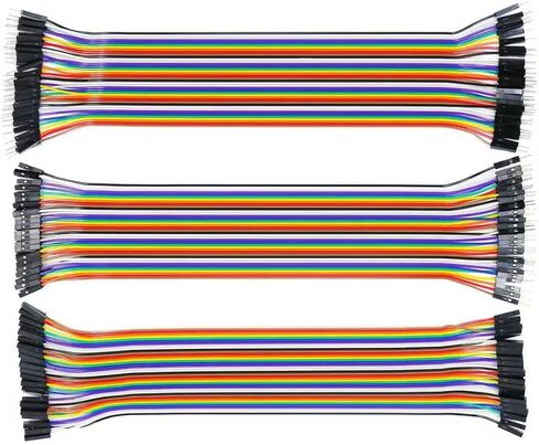 سلك قفز ألواح الخبز متعدد الألوان 10 سم لـ DuPont Wire-40Pin*3 M-F ، M-M ، F-F F-F CLOSBON CABLE in Kuwait