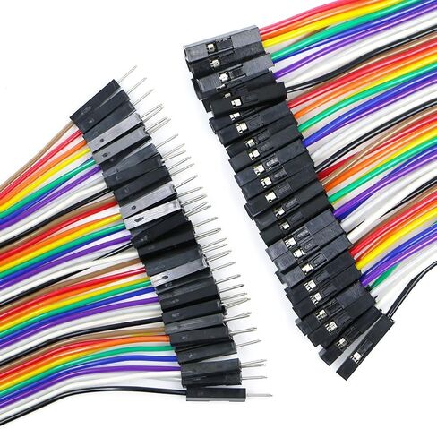 سلك قفز ألواح الخبز متعدد الألوان 10 سم لـ DuPont Wire-40Pin*3 M-F ، M-M ، F-F F-F CLOSBON CABLE in Kuwait