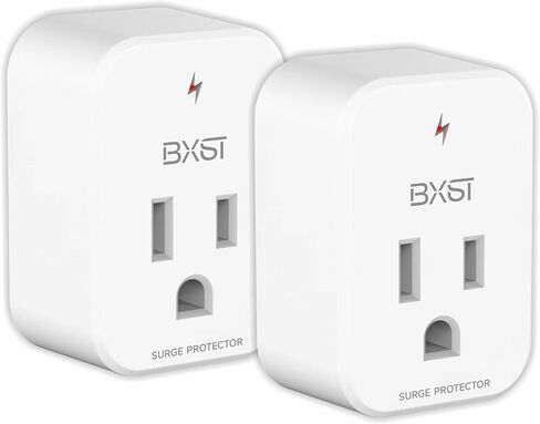 BXST Single Outlet Surge Protector for Refrigerator Small Wall Tap Surge Protector Single Plug 120V Mini Socket Lightning Protection for PC, TV, Phone, PS5 and Home Appliances, 15A, 1800W in Kuwait