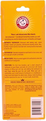 Arm & Hammer Cat Dental Kit - Toothbrush, Toothpaste and Oral Care for Kittens with Tuna and Fresh Mint Flavors in Saudi Arabia